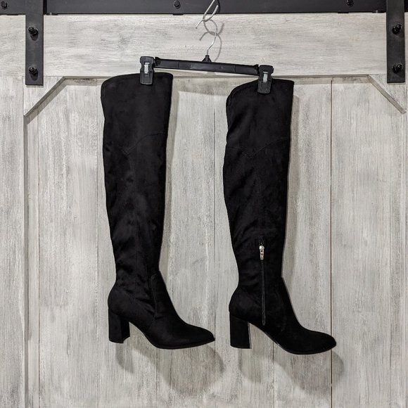 Marc Fisher Mayko Over-The-Knee Suede Boots Size 7 - Picture 1 of 6